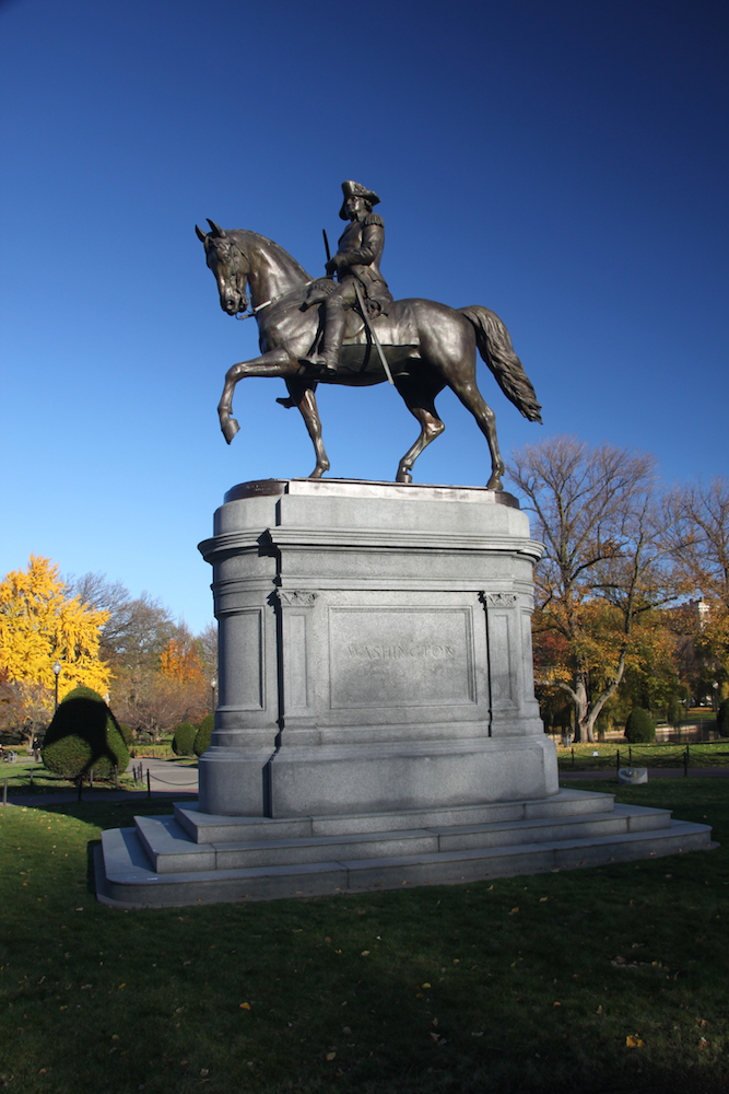 Statue George Washington im Boston Common